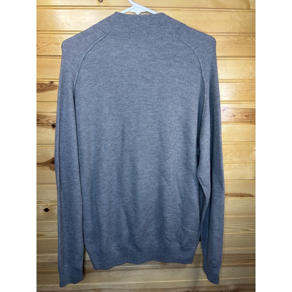 PETER MILLAR Dover Pocketed Quarter-Zip  Pullover Sweater Gale Medium‎ NWT $250. - Picture 7 of 7